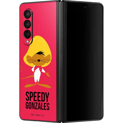 Looney Tunes Speedy Gonzales Identity Galaxy Z Fold3 5G Skin